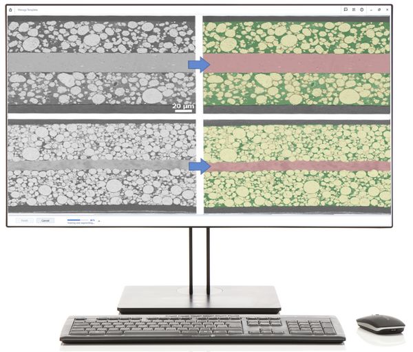 Monitor mit KI-Bildsegmentierung